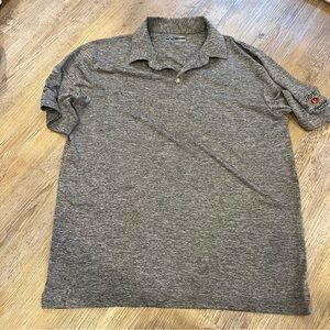 Callaway Men’s Polo size Large Tito’s logo on sleeve Gray